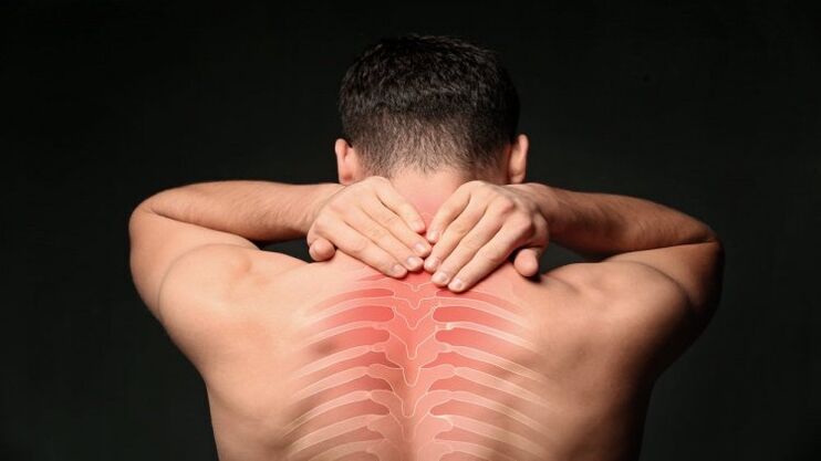 back pain in thoracic osteonecrosis